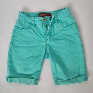 GIRL'S BERMUDA DENIM JEANS SHORTS SIZE 8 by ARIZONA JEANS CO. Ocean blue colour